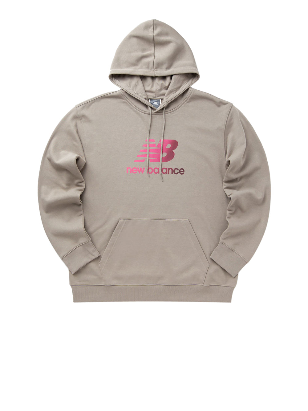 Felpa Cappuccio New Balance da Uomo - Grigio
