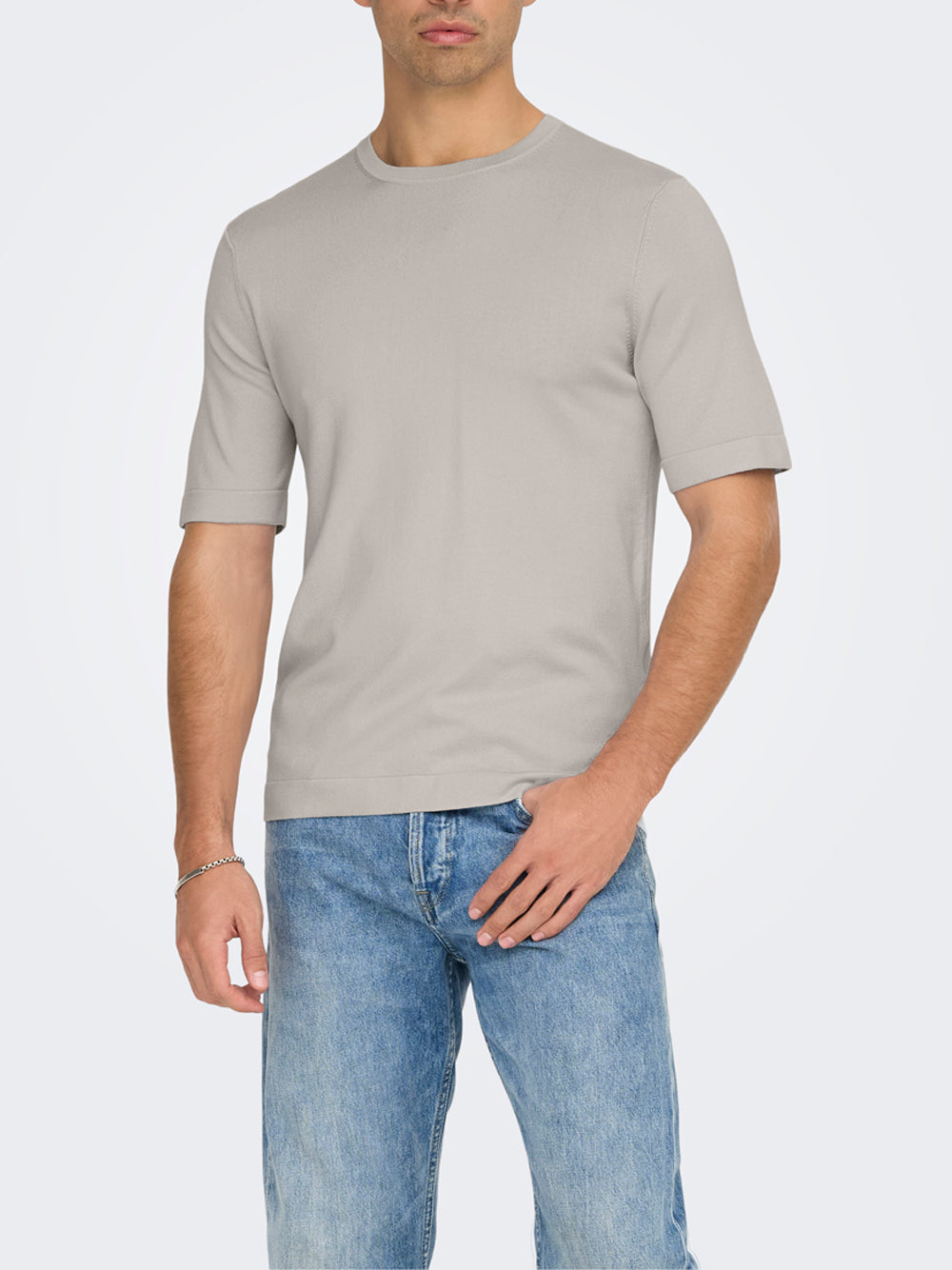 Maglia Only e Sons da Uomo - Avorio