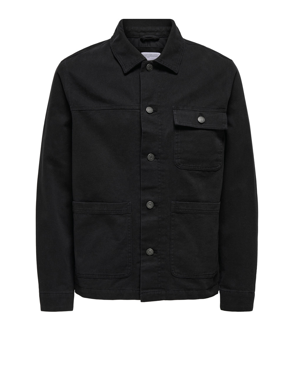 Giubbino di Jeans Only e Sons da Uomo - Nero