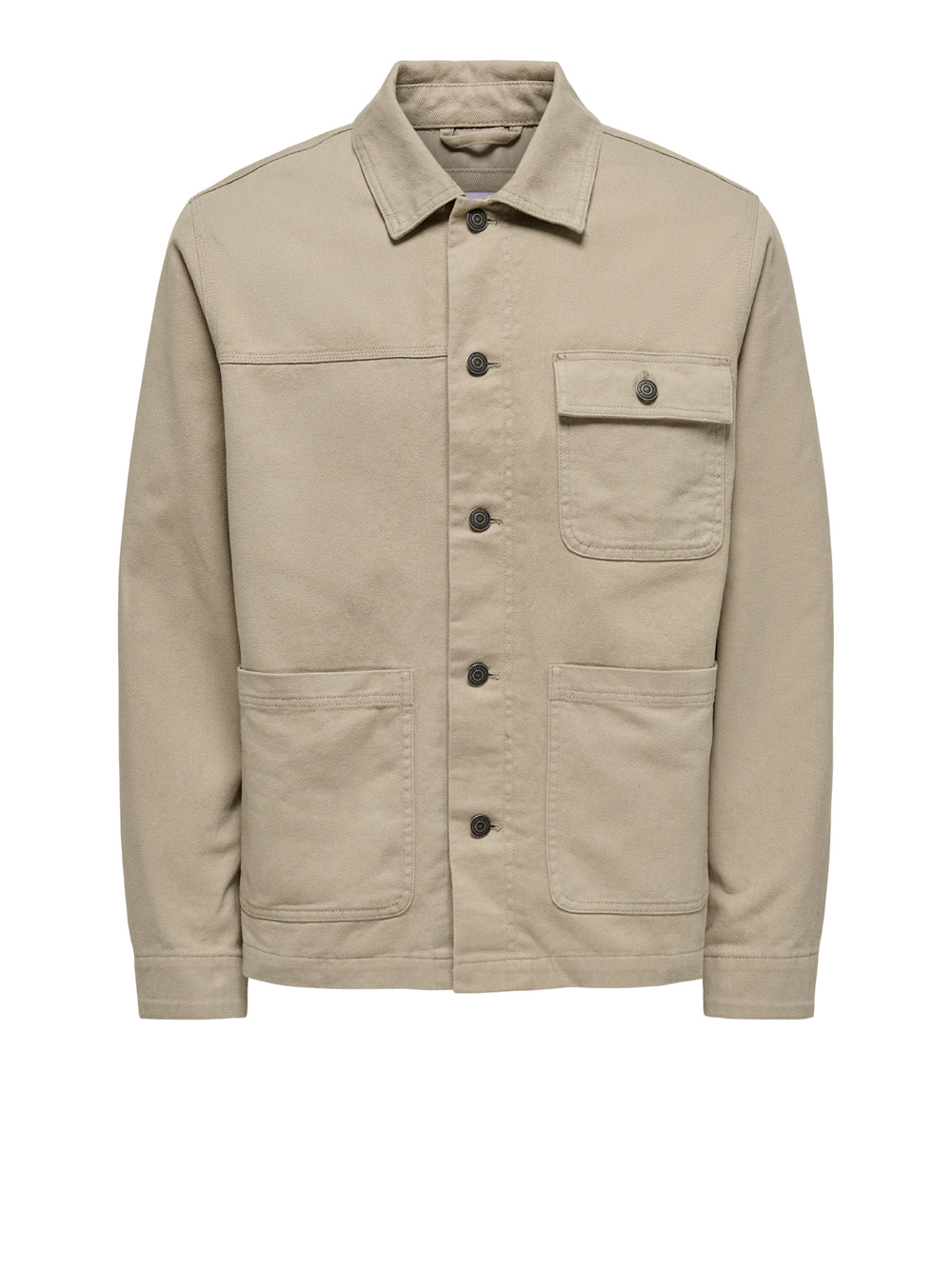 Giubbino di Jeans Only e Sons da Uomo - Beige