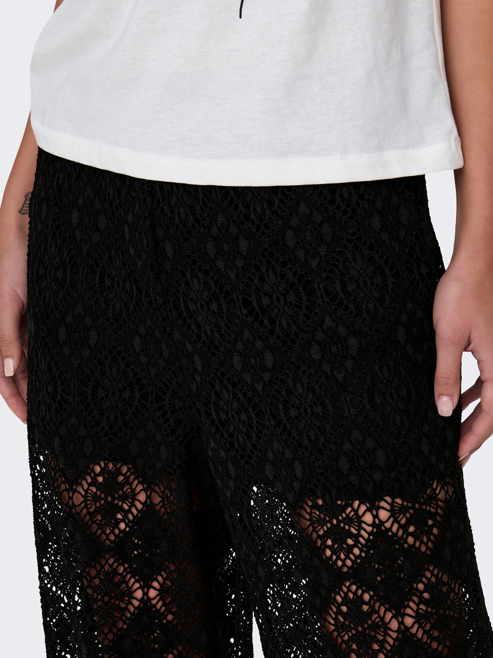 Pantalone Straight Only JdY Eva da Donna - Nero