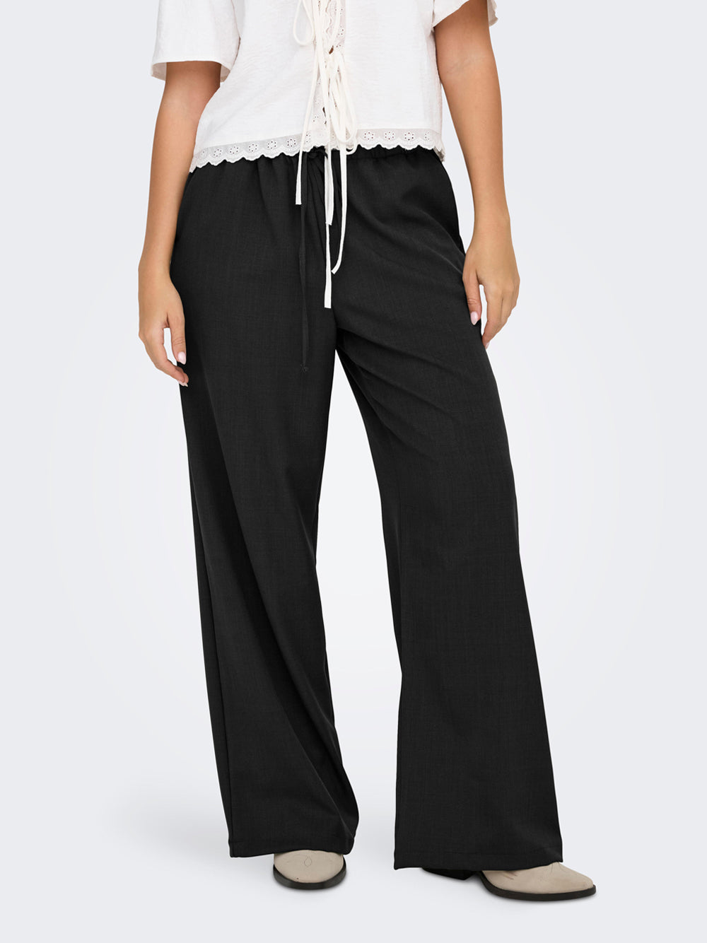 Pantalone Palazzo Only JdY Nina da Donna - Nero