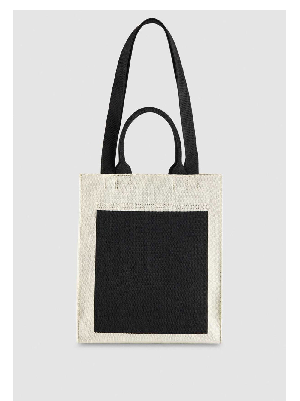 Borsa Shopper Patrizia Pepe da Donna - Nero Beige