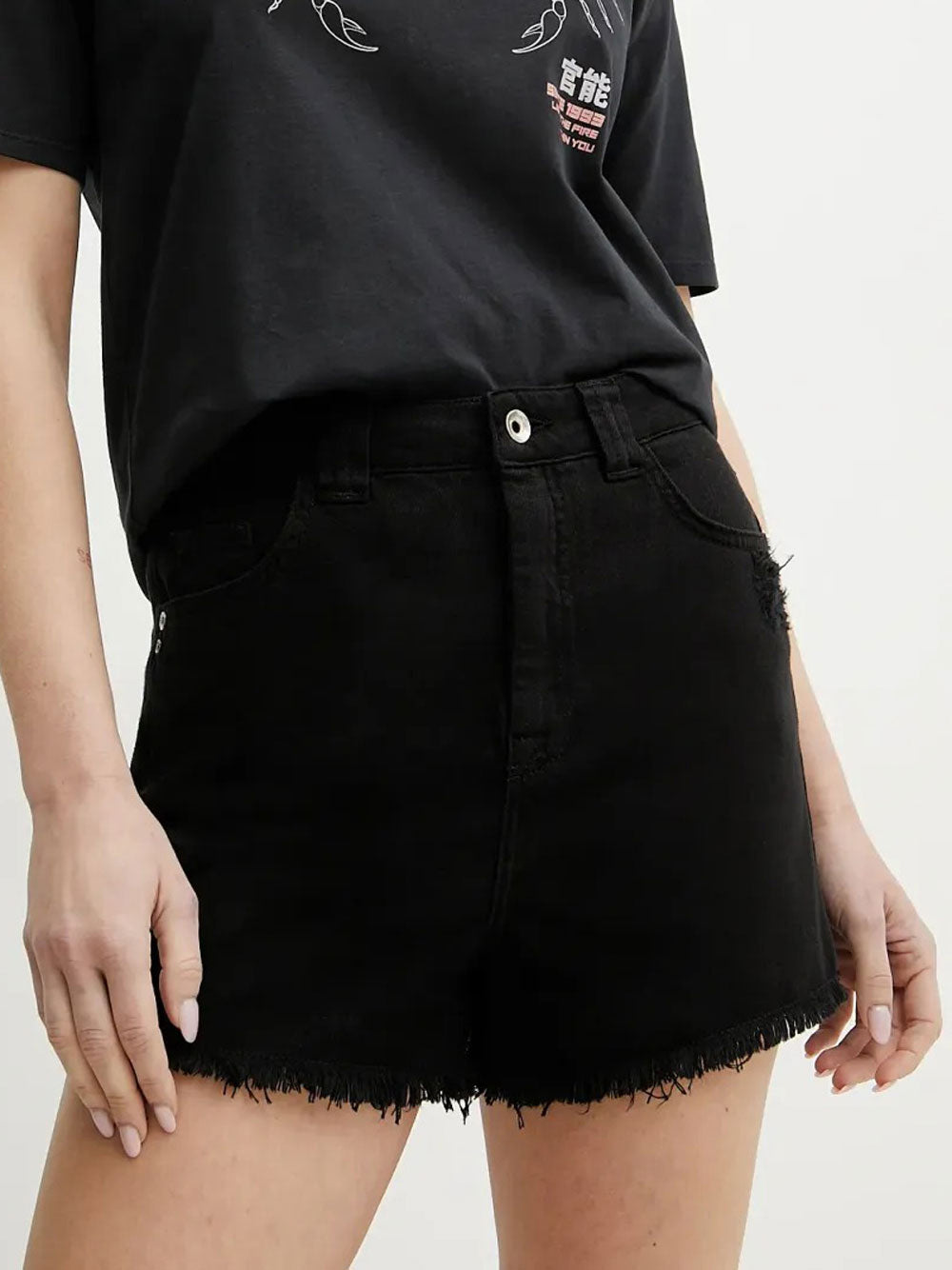Shorts Jeans Patrizia Pepe da Donna - Nero