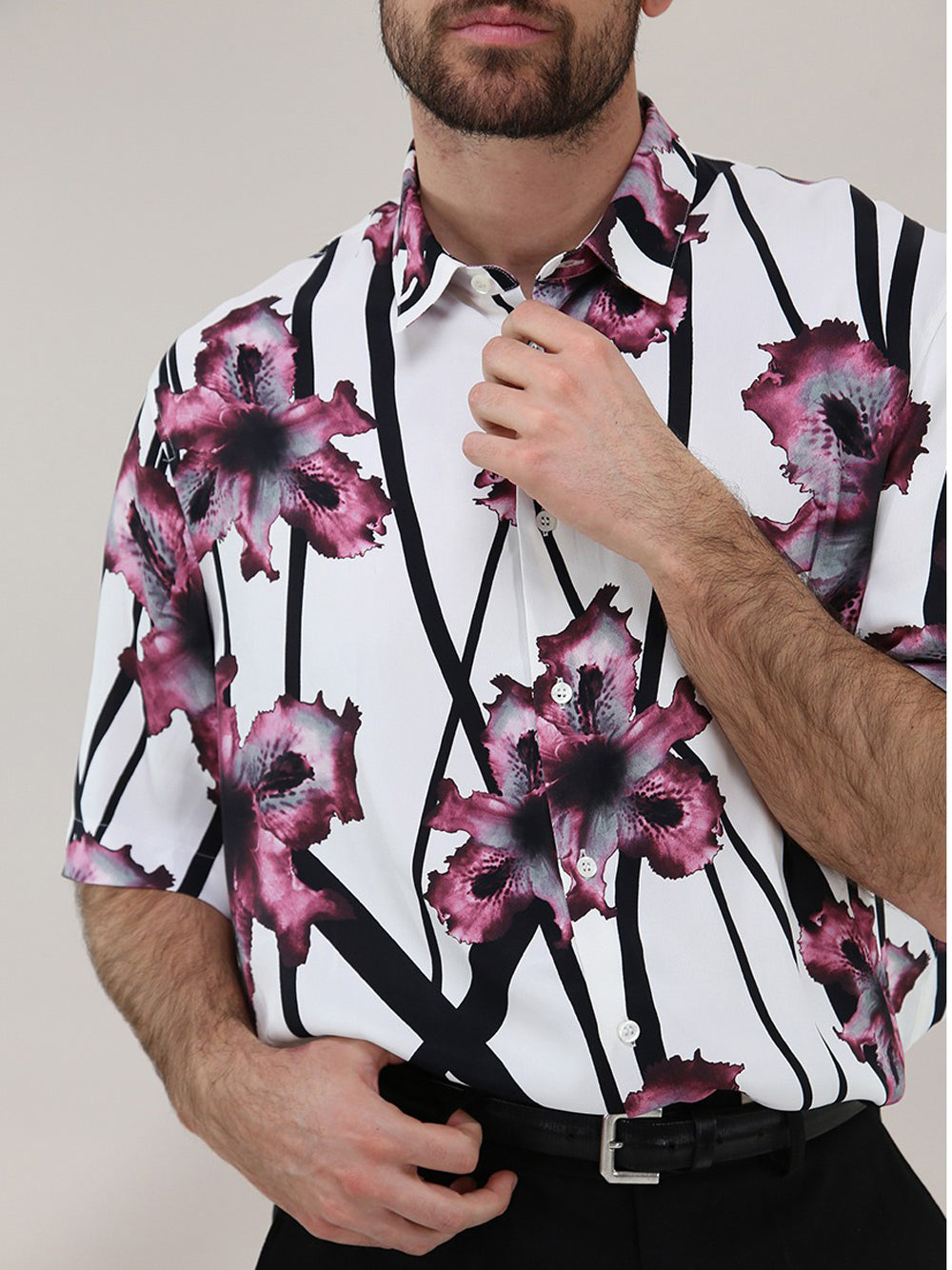 Camicia Fantasia Patrizia Pepe da Uomo - Floreale Multicolore