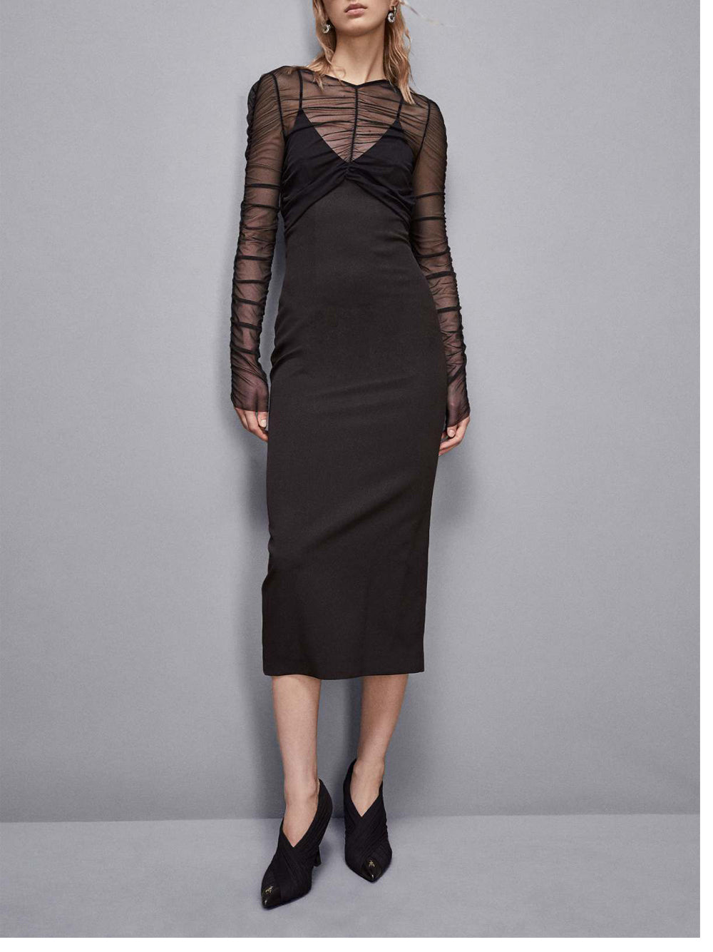 Vestito Longuette Patrizia Pepe da Donna - Nero