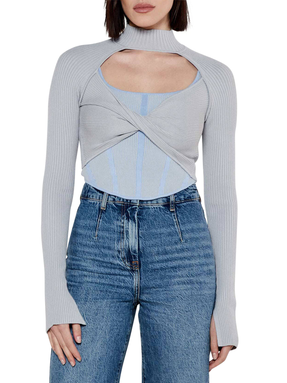 Maglia Patrizia Pepe da Donna - Celeste