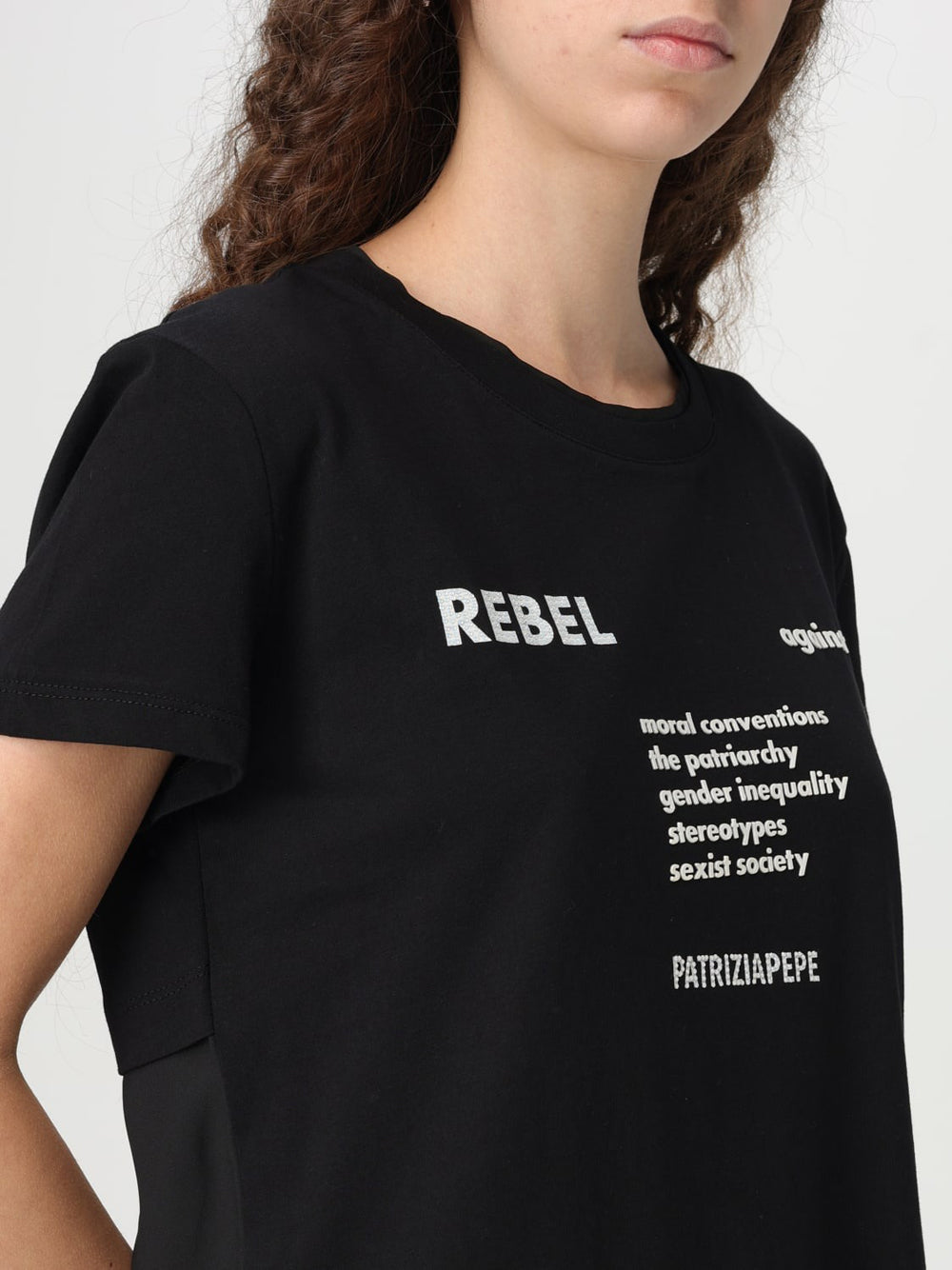 T-shirt Patrizia Pepe da Donna - Nero