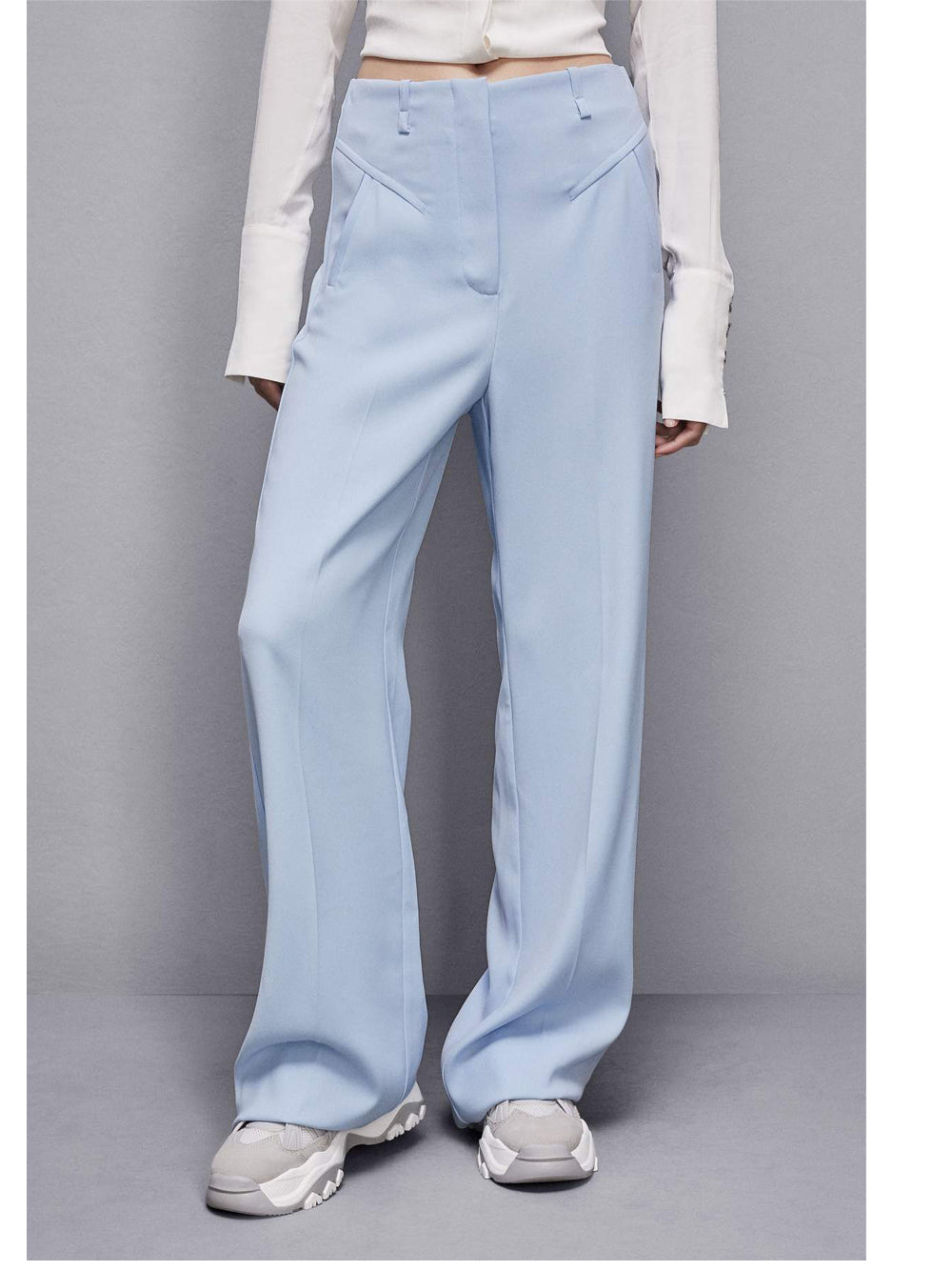 Pantalone Palazzo Patrizia Pepe da Donna - Celeste