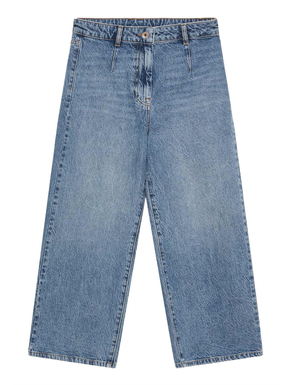 Jeans Wide Cropped Patrizia Pepe da Donna - Denim