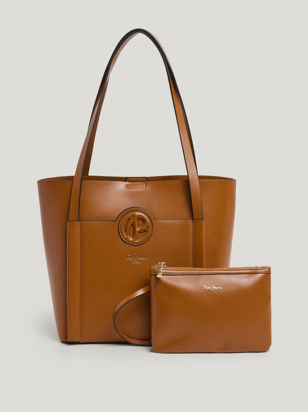 Borsa Shopper Pepe Jeans Colbie da Donna - Marrone