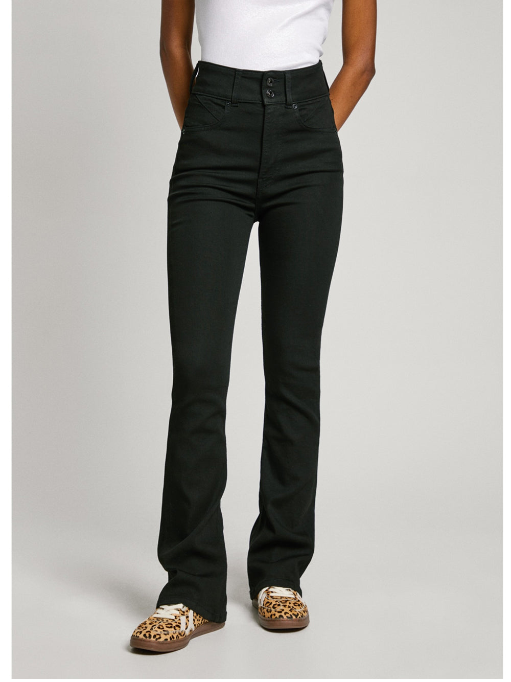 Jeans a Zampa Pepe Jeans da Donna - Nero