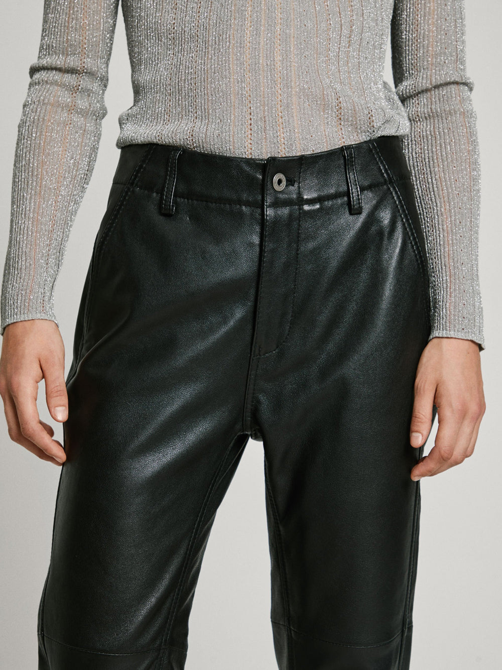 Pantalone Chino Pepe Jeans Fredja da Donna - Nero