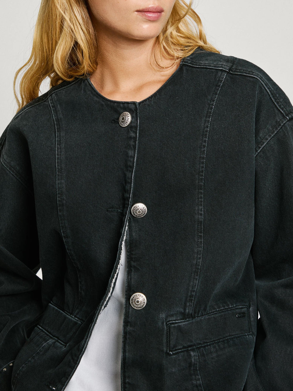 Giubbino di Jeans Pepe Jeans Daena da Donna - Nero