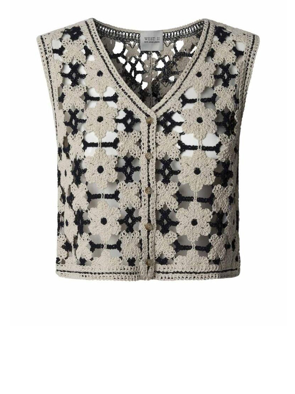 Gilet Pepe Jeans Olivia da Donna - Bianco