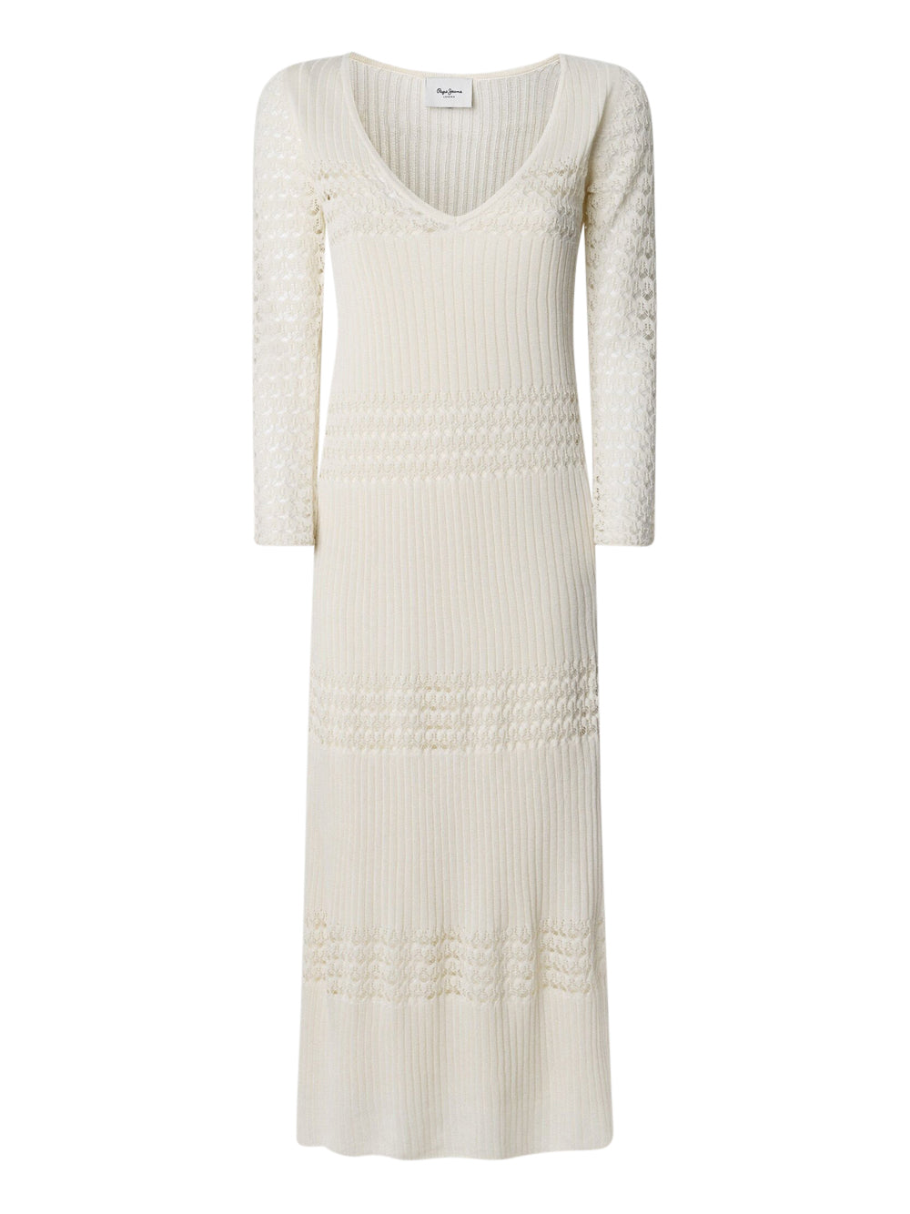 Vestito Longuette Pepe Jeans Paulina da Donna - Avorio