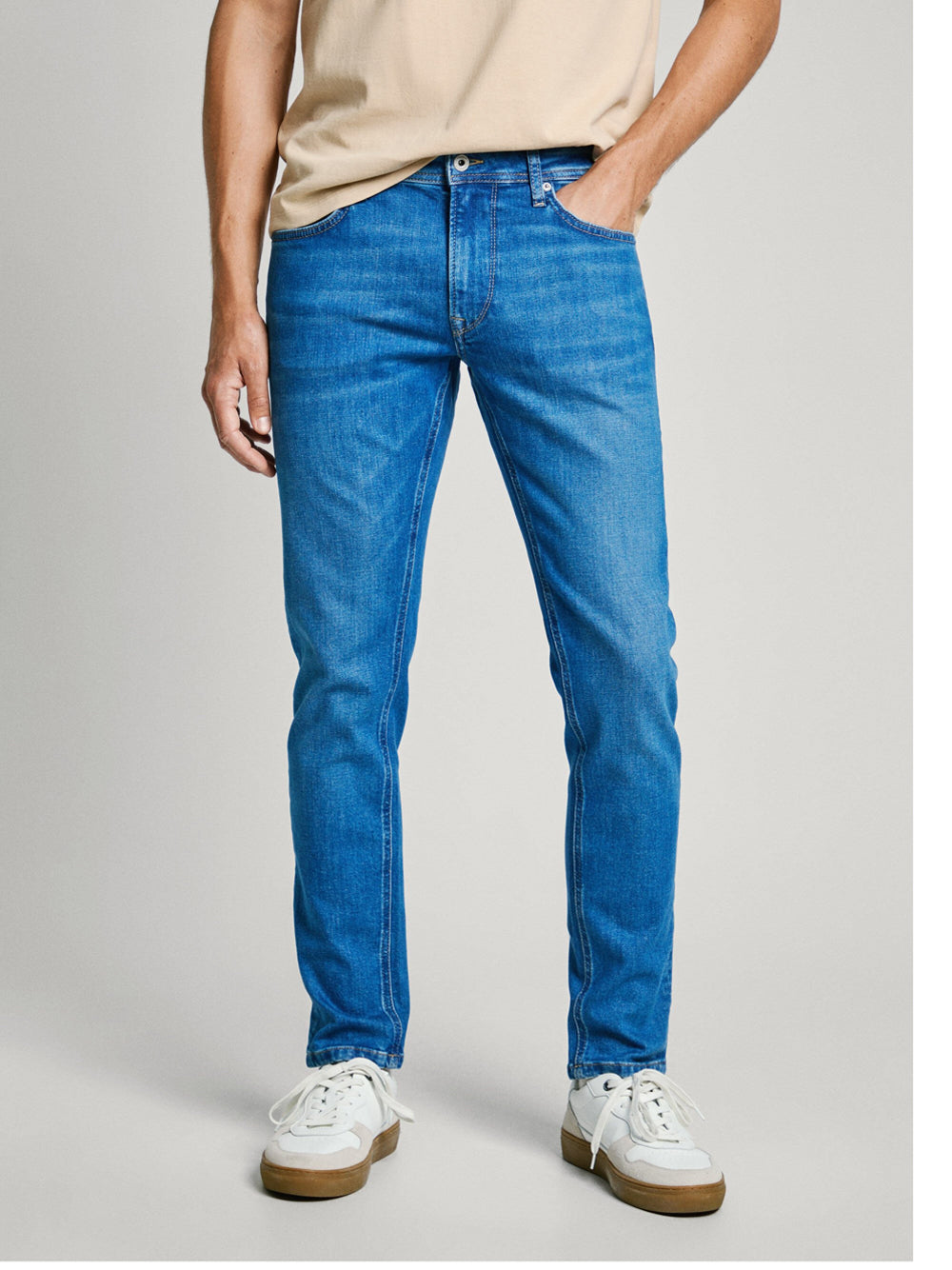 Jeans Tapered Pepe Jeans Stanley da Uomo - Denim