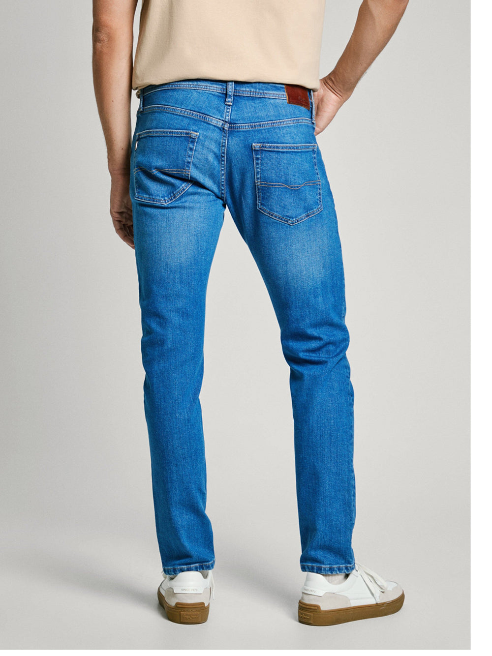Jeans Tapered Pepe Jeans Stanley da Uomo - Denim
