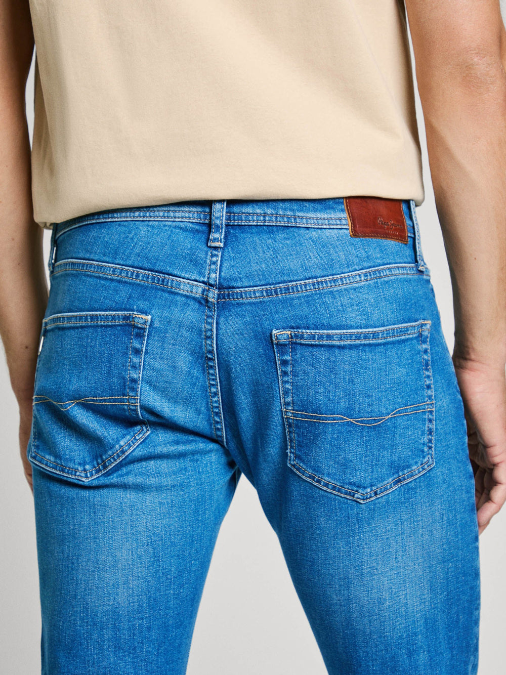 Jeans Tapered Pepe Jeans Stanley da Uomo - Denim
