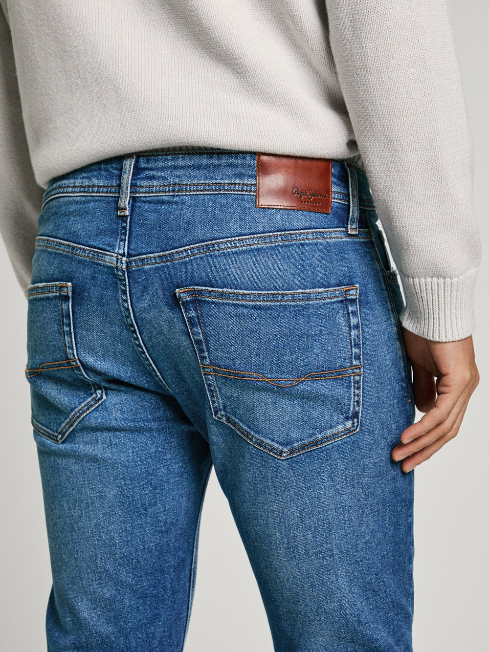 Jeans Tapered Pepe Jeans Stanley da Uomo - Denim