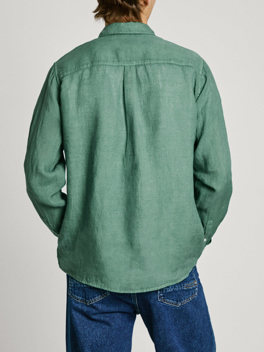 Camicia Casual Pepe Jeans Arnau da Uomo - Verde