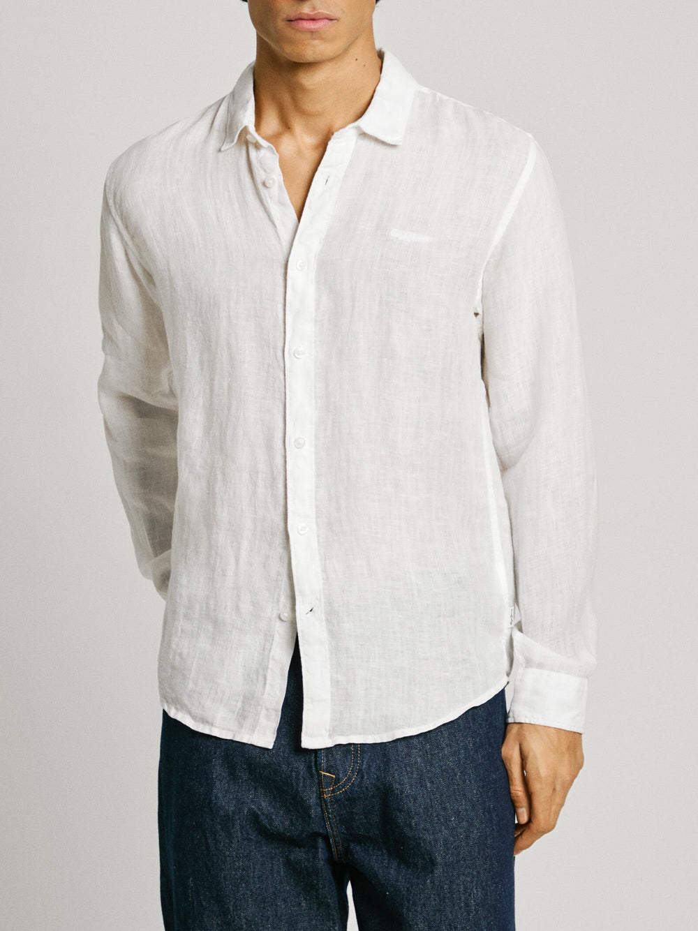 Camicia Casual Pepe Jeans Arnau da Uomo - Bianco