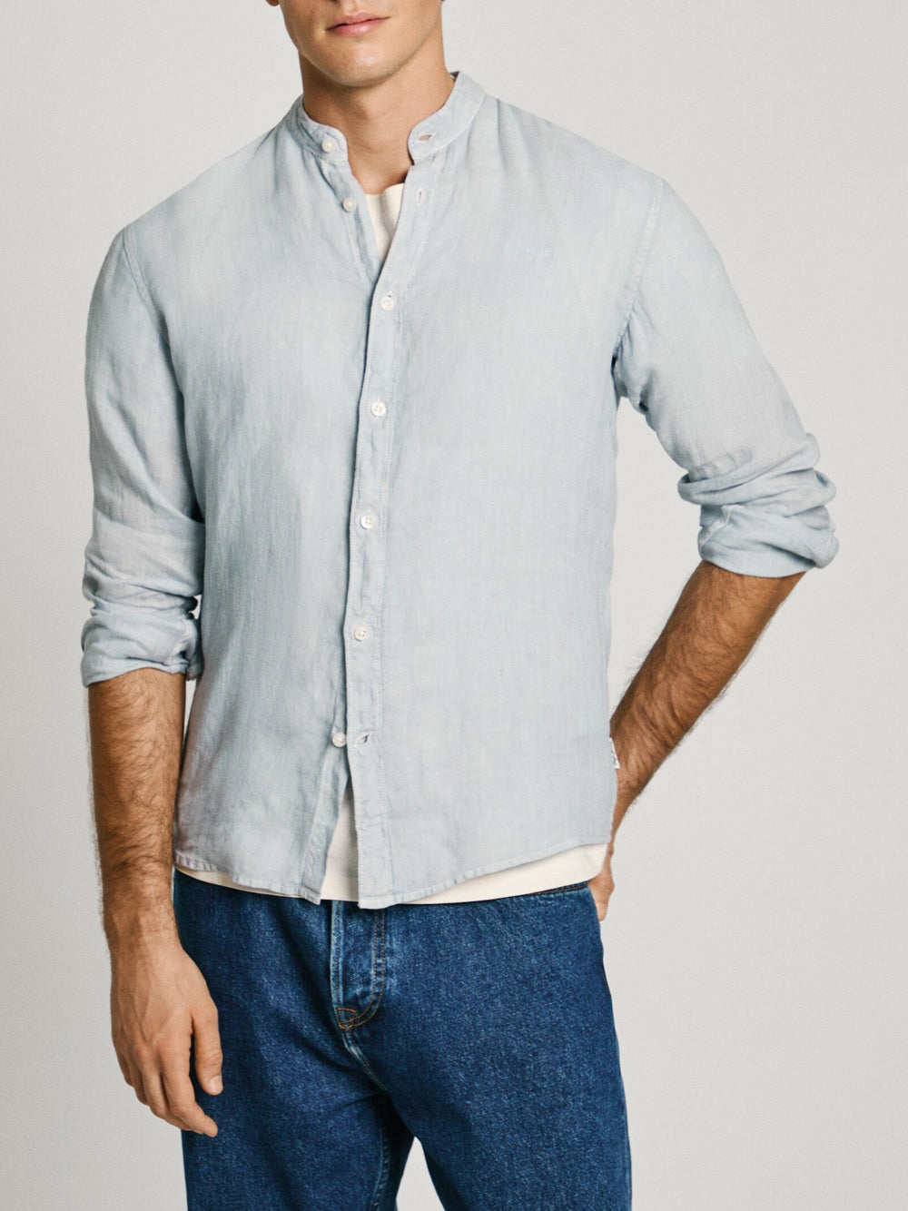 Camicia Casual Pepe Jeans Asher da Uomo - Celeste