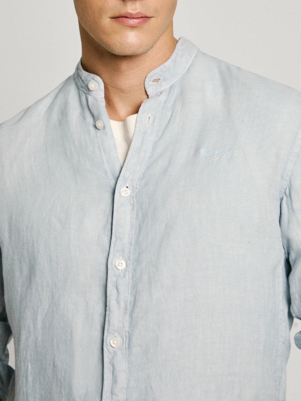 Camicia Casual Pepe Jeans Asher da Uomo - Celeste