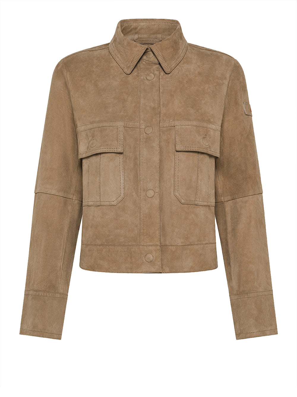 Giubbino di Pelle Peuterey Era Suede da Donna - Beige