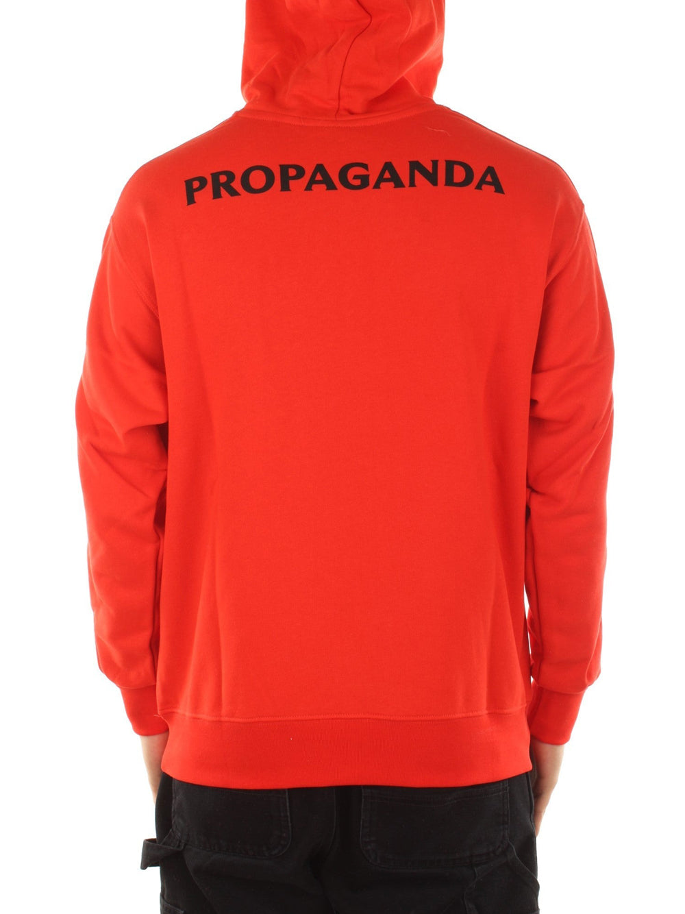 Felpa Cappuccio Propaganda da Uomo - Rosso