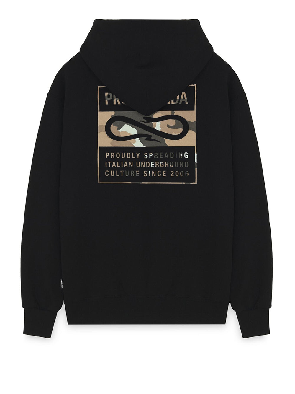 Felpa Zip Propaganda da Uomo - Nero
