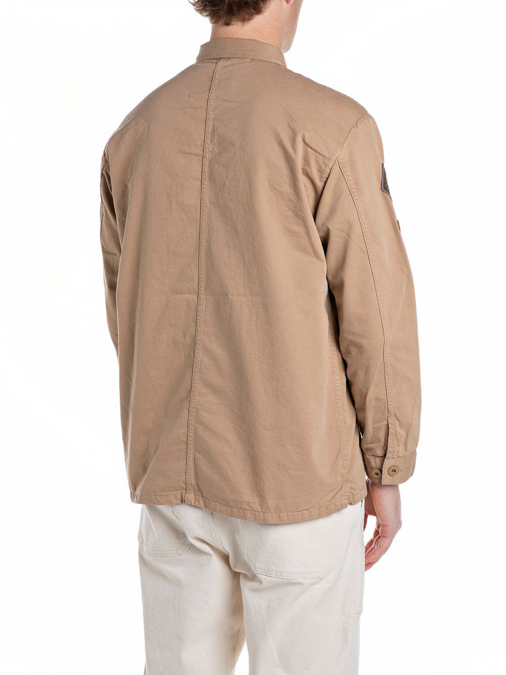Giubbino Replay Cotton Twill da Uomo - Beige
