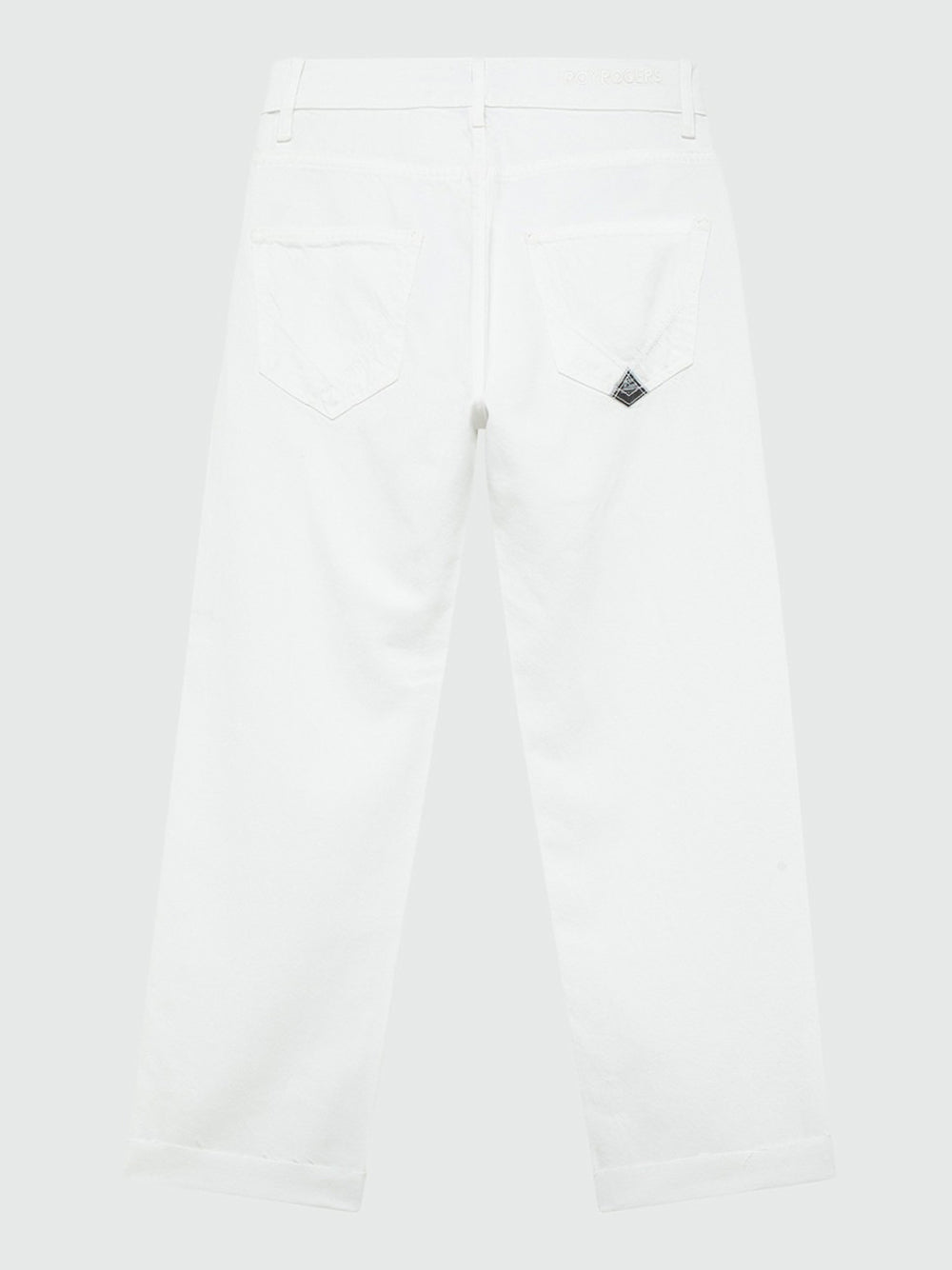 Jeans Boyfriend Roy Rogers da Donna - Bianco