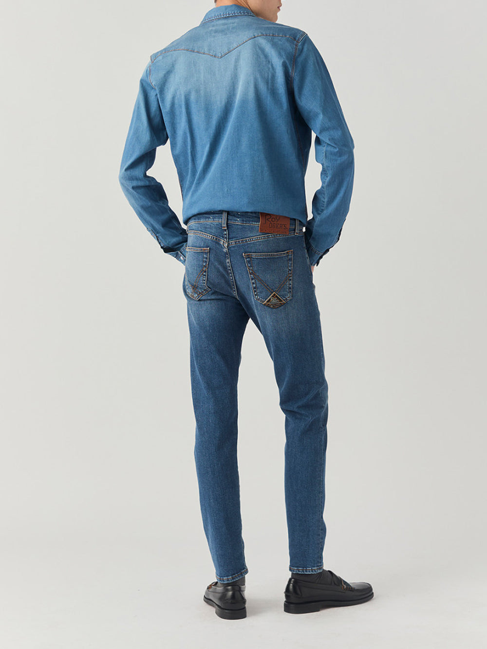 Jeans Slim Roy Rogers da Uomo - Denim