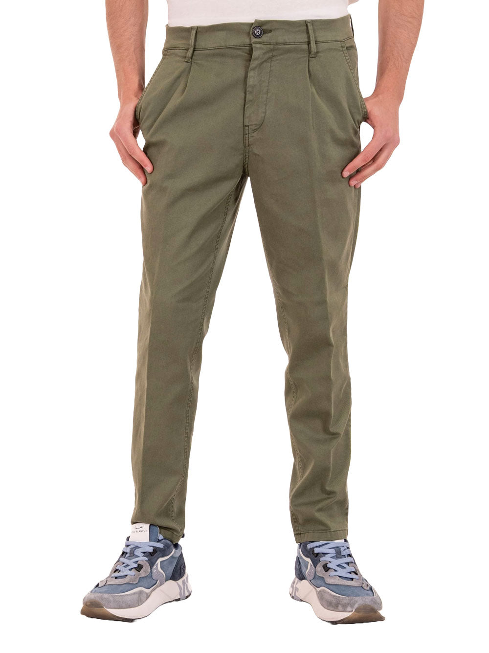 Pantalone Chino Roy Rogers da Uomo - Verde