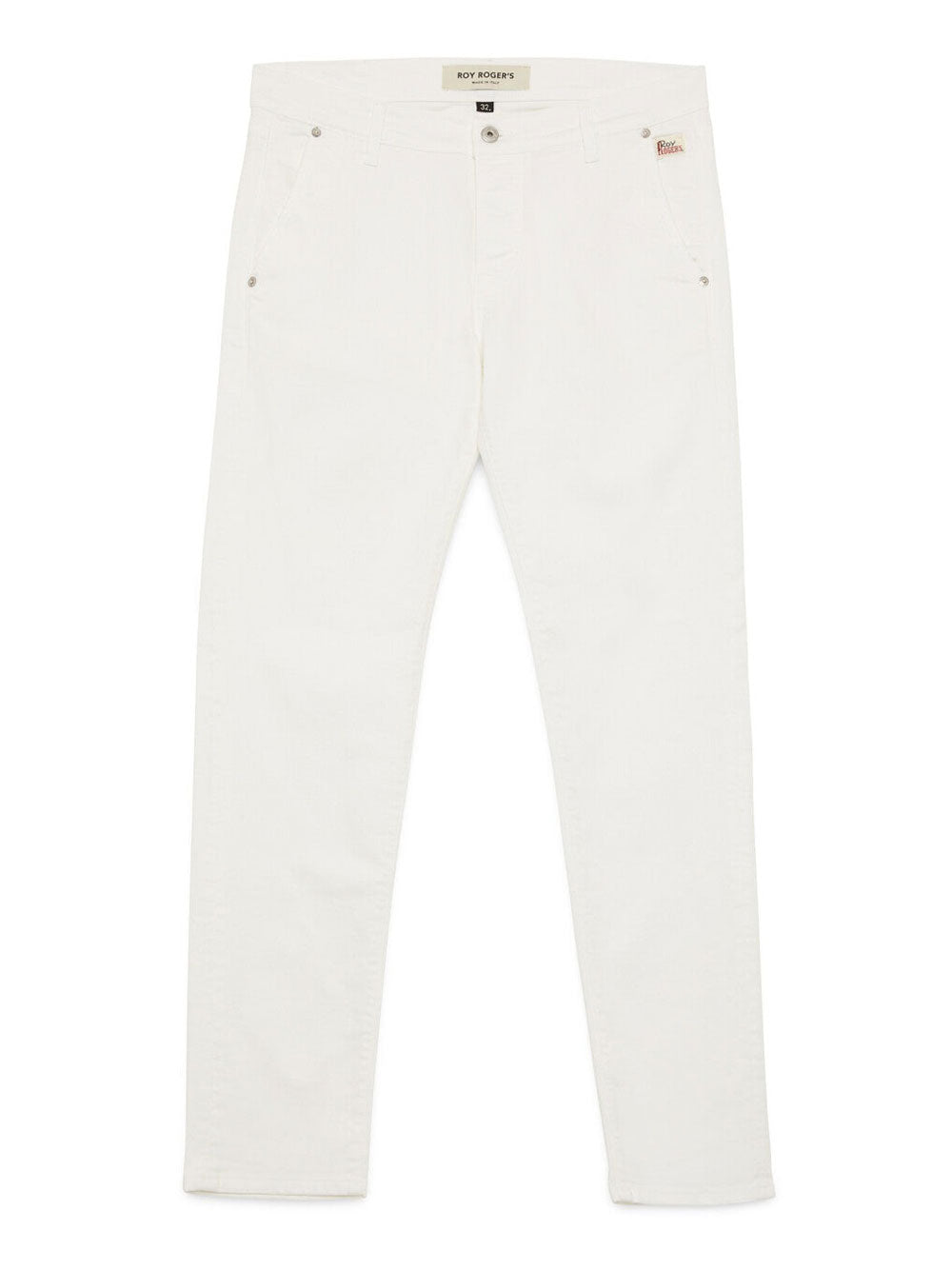 Pantalone 5 Tasche Roy Rogers New Elias da Uomo - Bianco