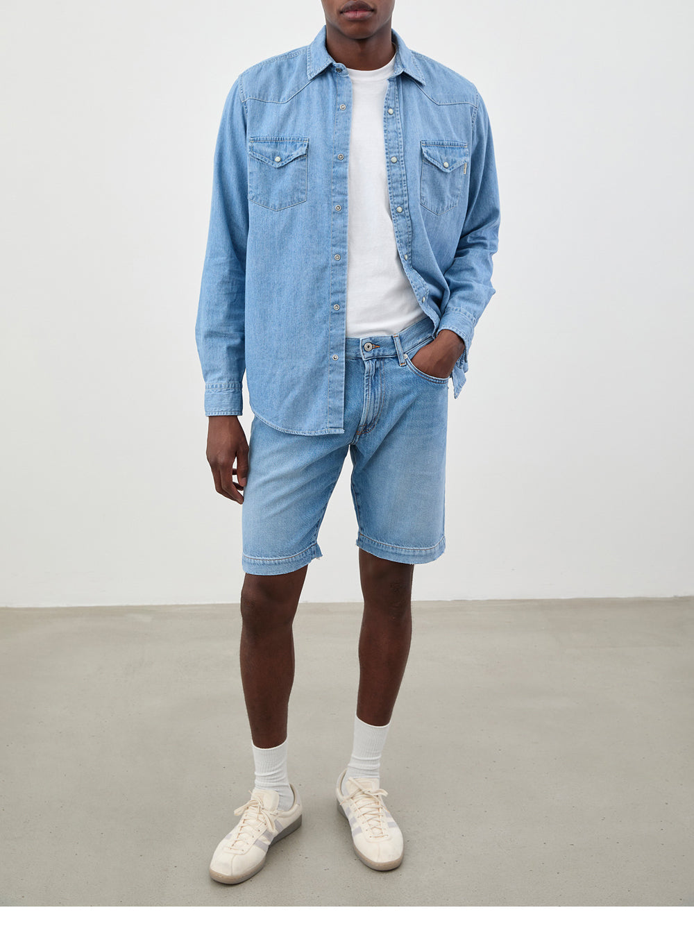 Camicia Jeans Roy Rogers da Uomo - Denim