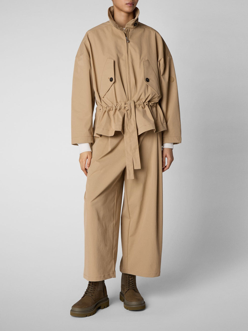 Pantalone Palazzo Save The Duck Eugenia da Donna - Beige
