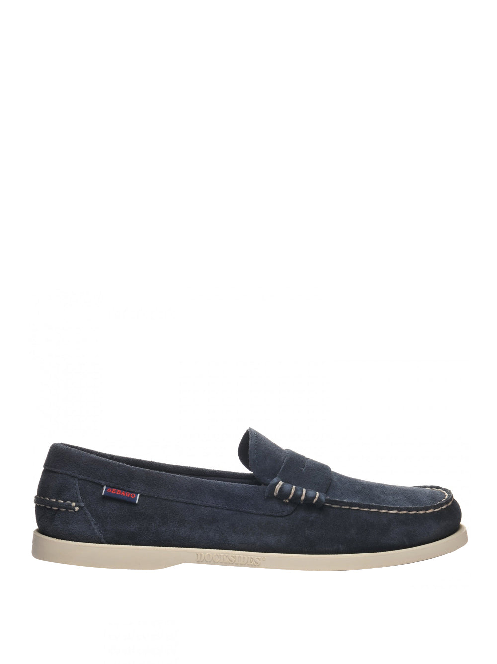 Mocassini Sebago Dan Boat Flesh Out da Uomo - Blu