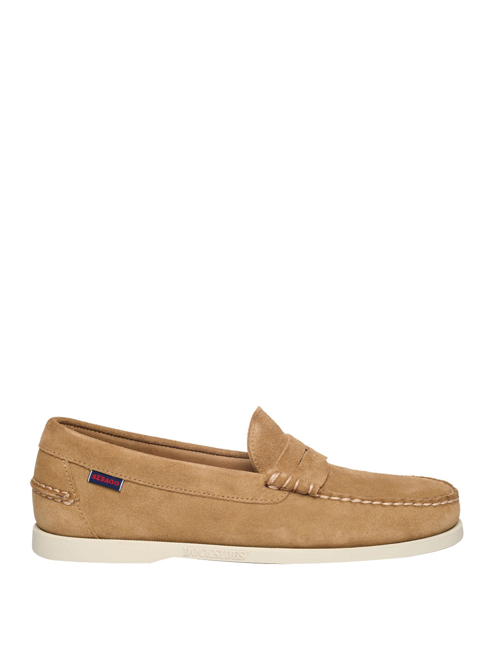 Mocassini Sebago Dan Boat Flesh Out da Uomo - Beige