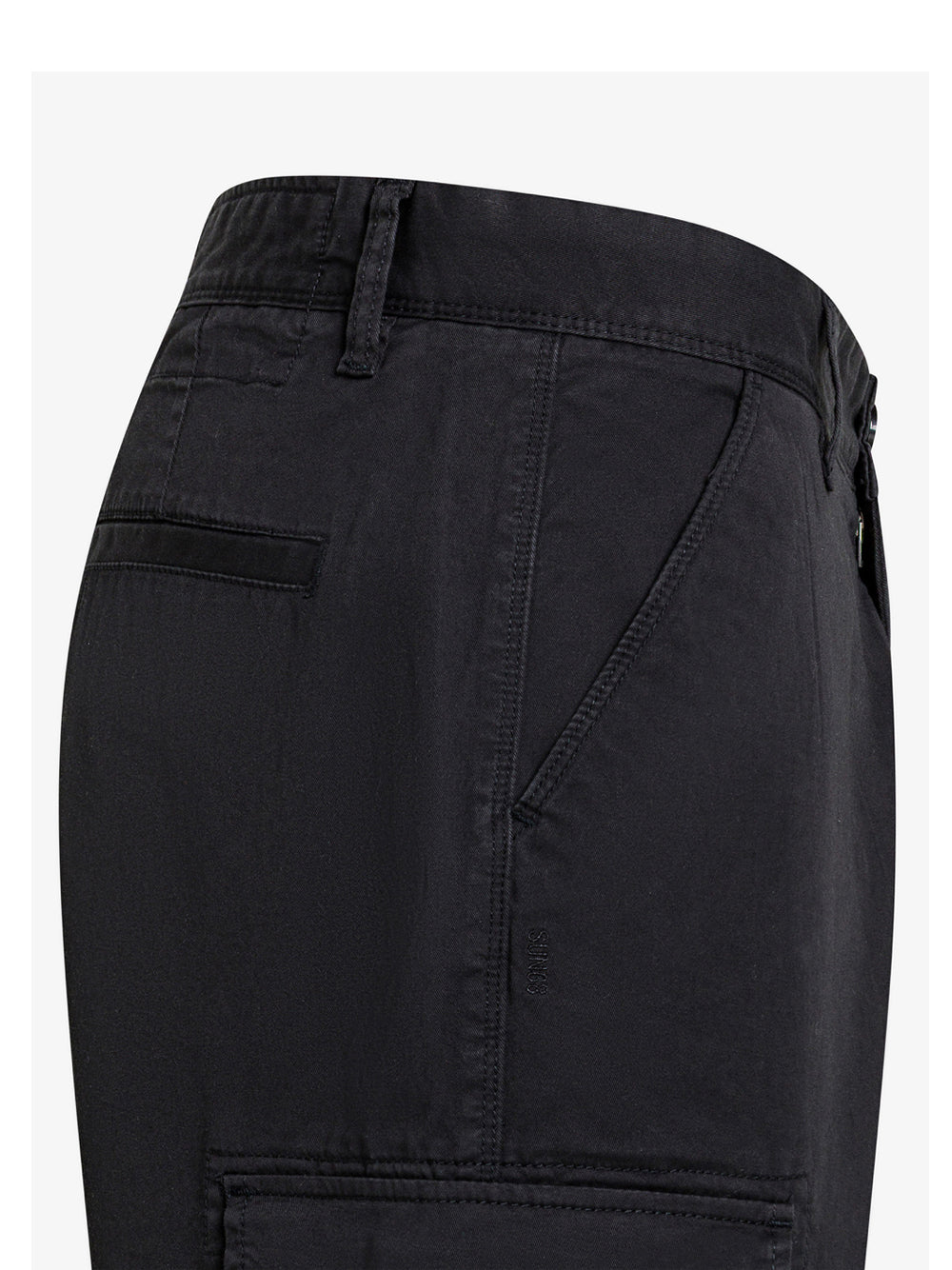 Bermuda Casual Sun68 Cargo Pocket da Uomo - Nero