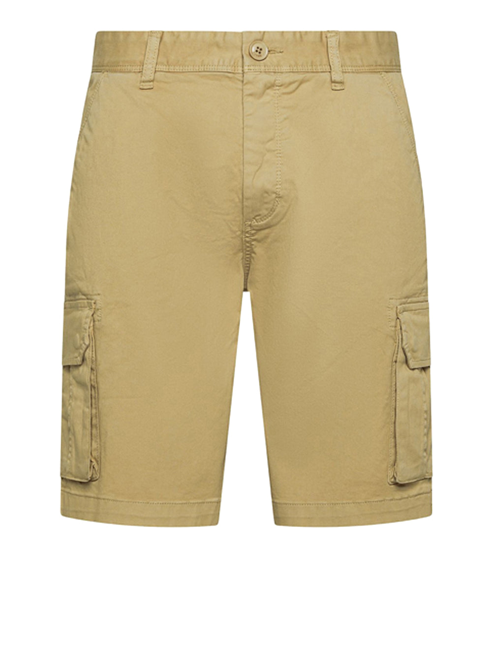 Bermuda Casual Sun68 Cargo Pocket da Uomo - Beige
