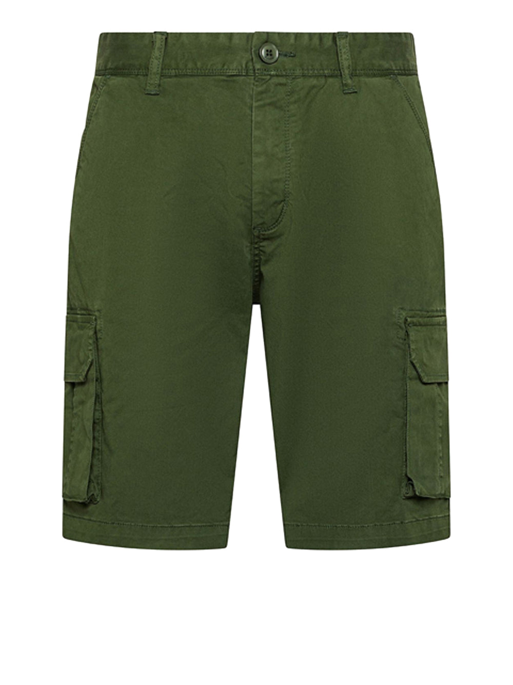 Bermuda Casual Sun68 Cargo Pocket da Uomo - Verde