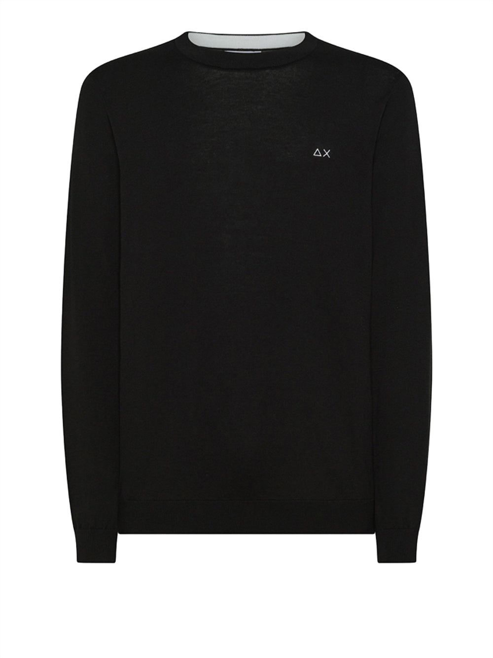 Pullover Sun68 Elbow Patches da Uomo - Nero