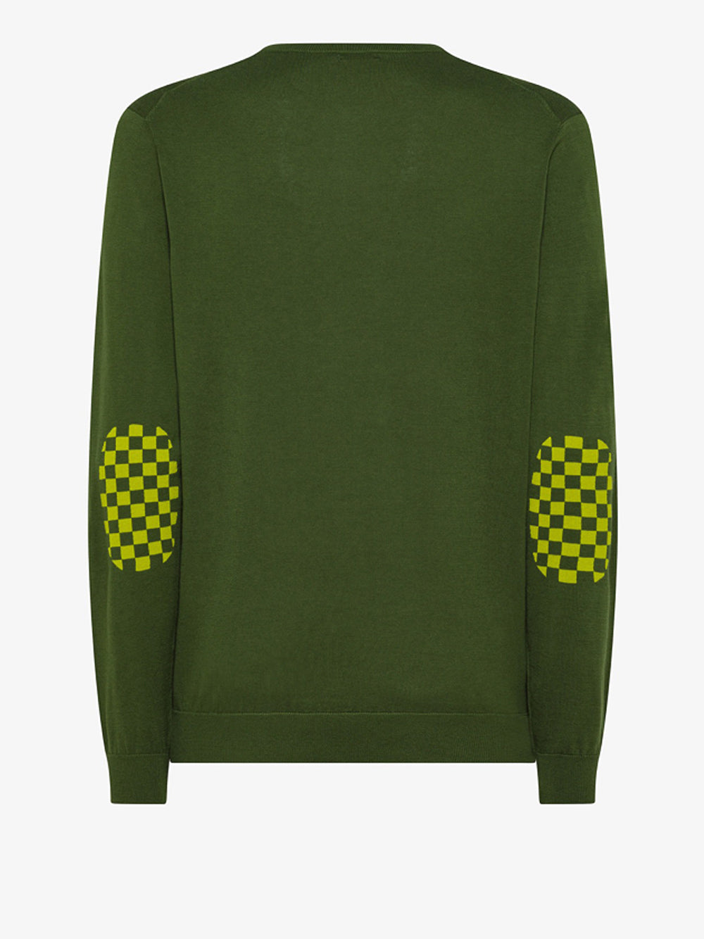 Pullover Sun68 Elbow Patches da Uomo - Verde