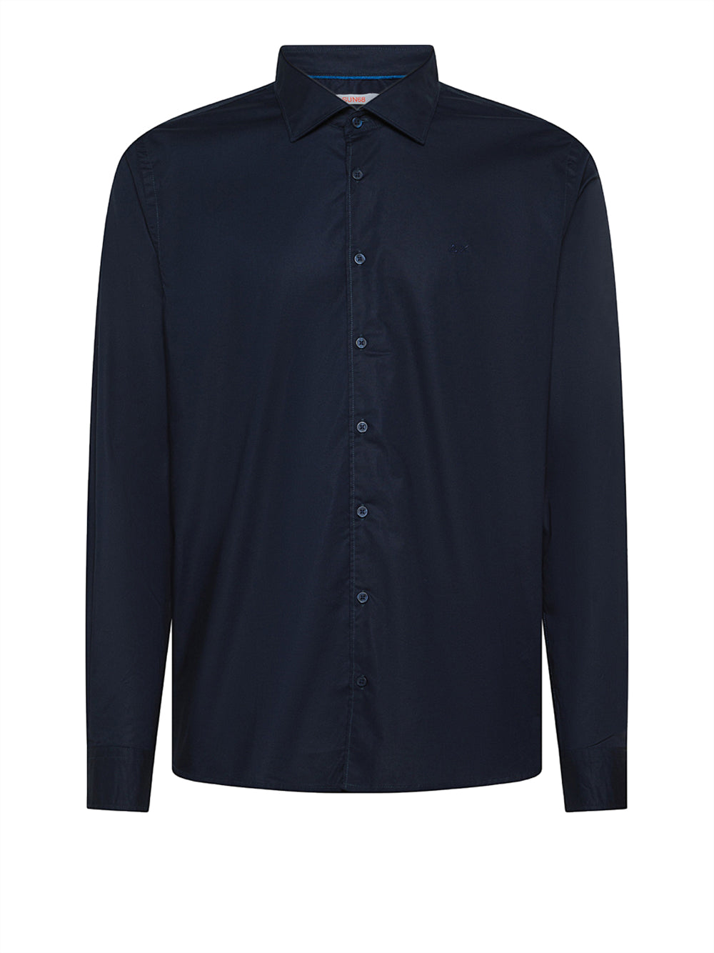 Camicia Sun68 Popeline Stretch da Uomo - Blu