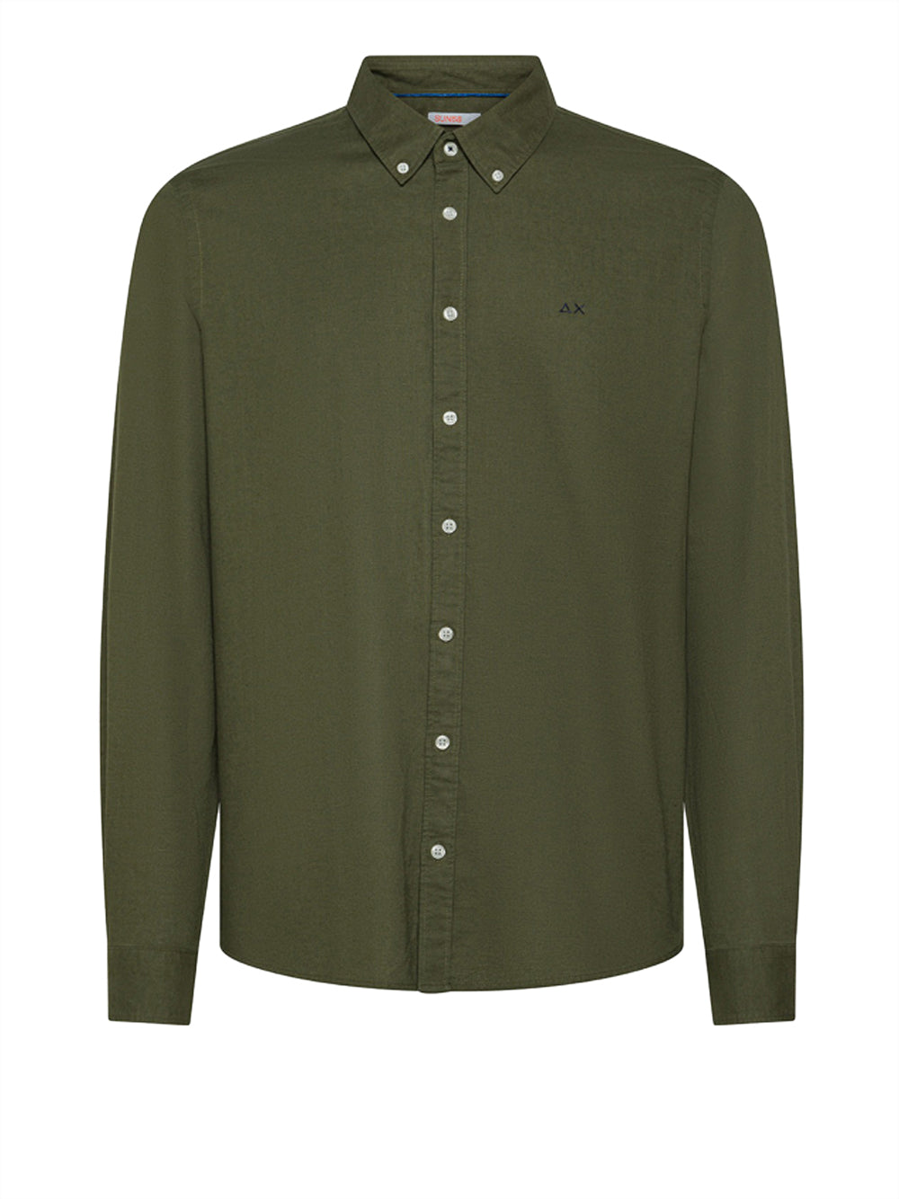 Camicia Sun68 Linen da Uomo - Verde