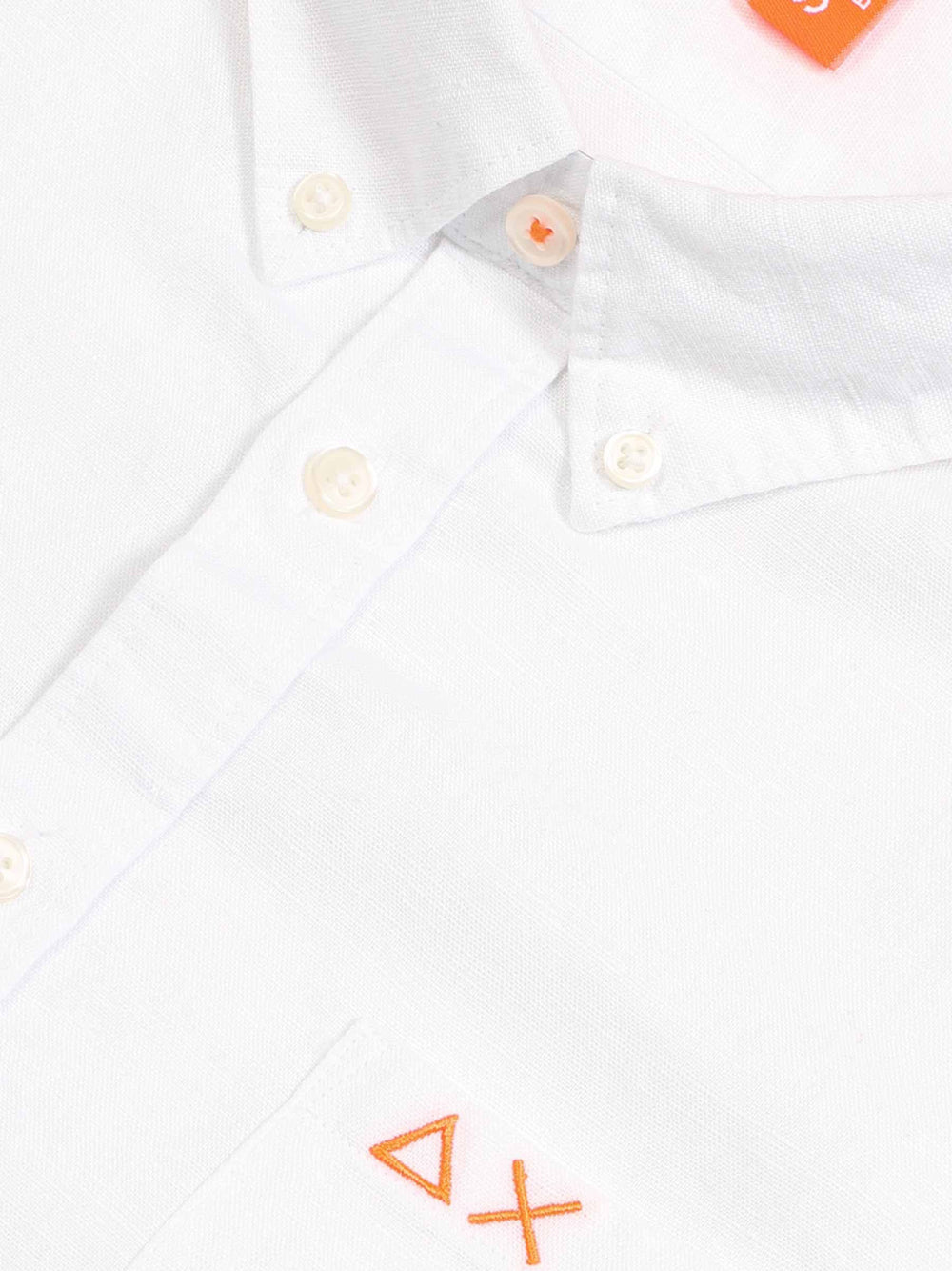 Camicia Sun68 Linen Beach da Uomo - Bianco