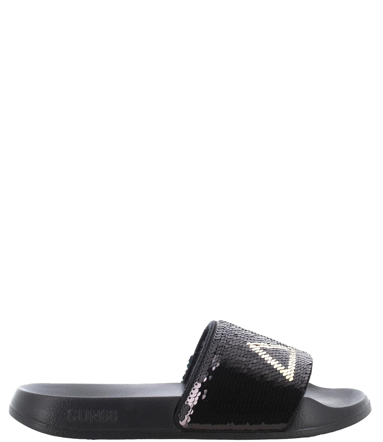 Sun68 Ciabatta Donna Mod. X35203 SLIPPERS BEACH SEQUIN 1143 /oro Nero