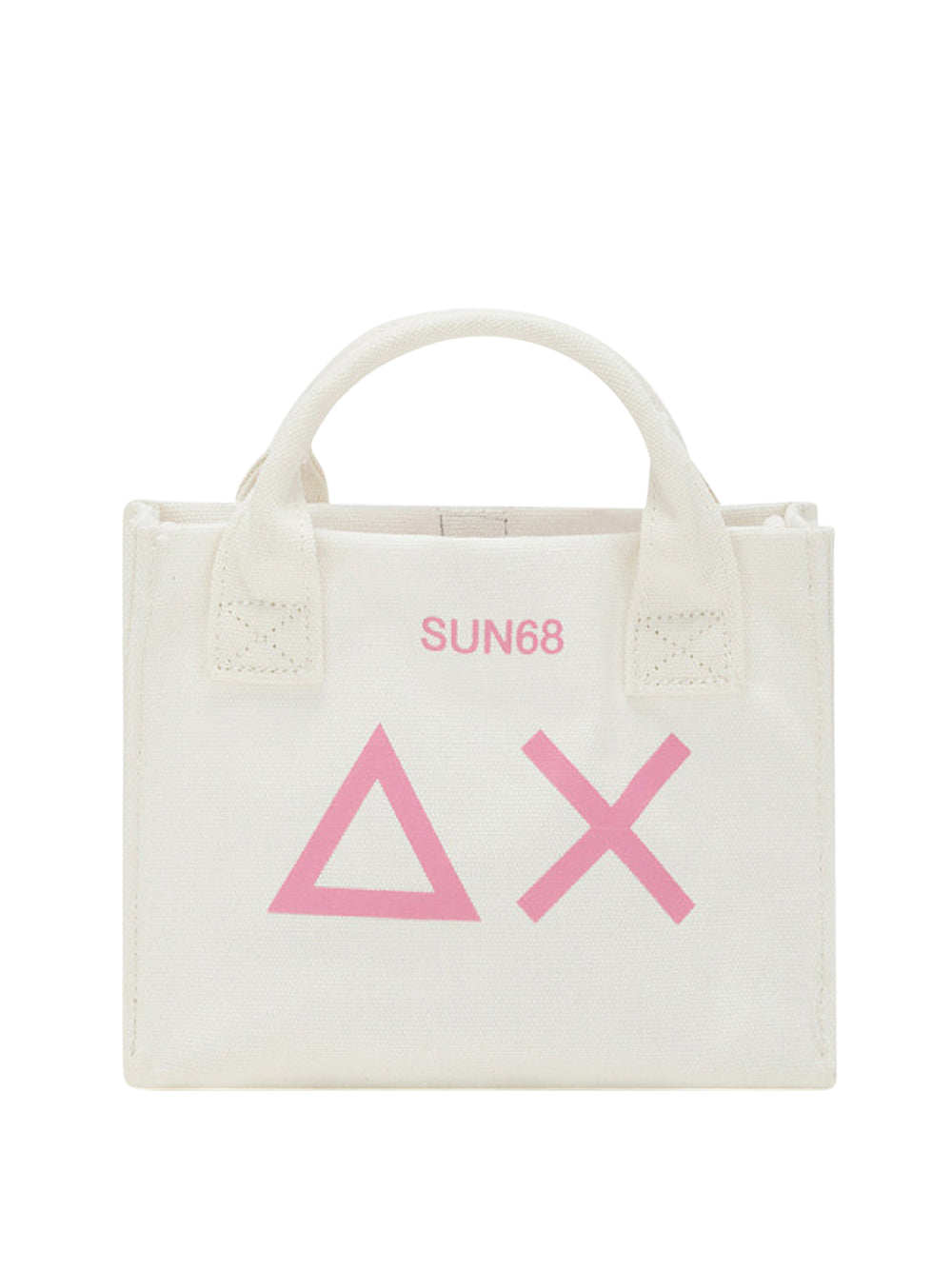 Borsa a Mano Sun68 Extra Small Canvas da Donna - Bianco